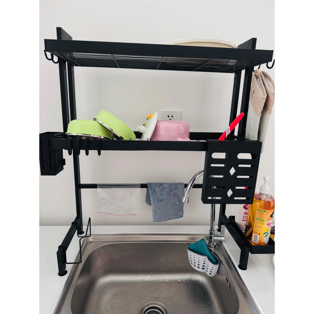 Kệ Để Bát Đĩa Đa Năng Thông Minh - Giá Để Đồ Chén Đĩa Trên Bồn Rửa Bát Thép Carbon, GD06 | BigBuy360 - bigbuy360.vn