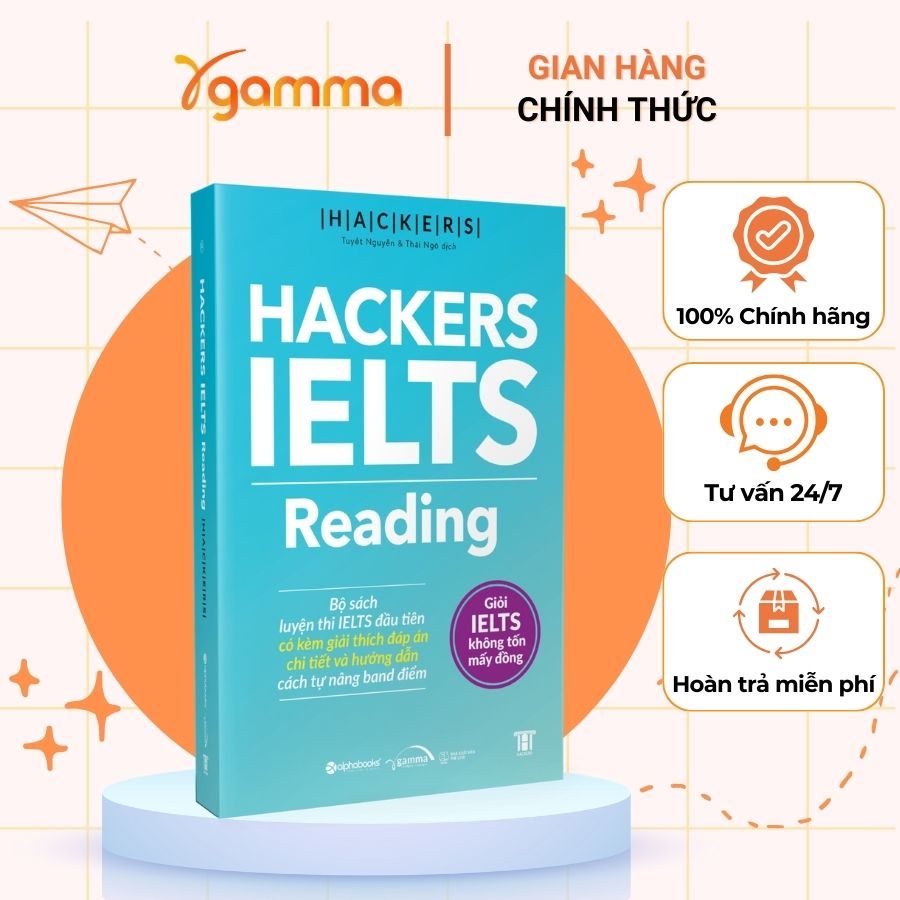 Sách - Hackers IELTS Reading - Luyện Thi IELTS Reading Band 3.0-6.0+ kèm lời giải chi tiết (gamma)