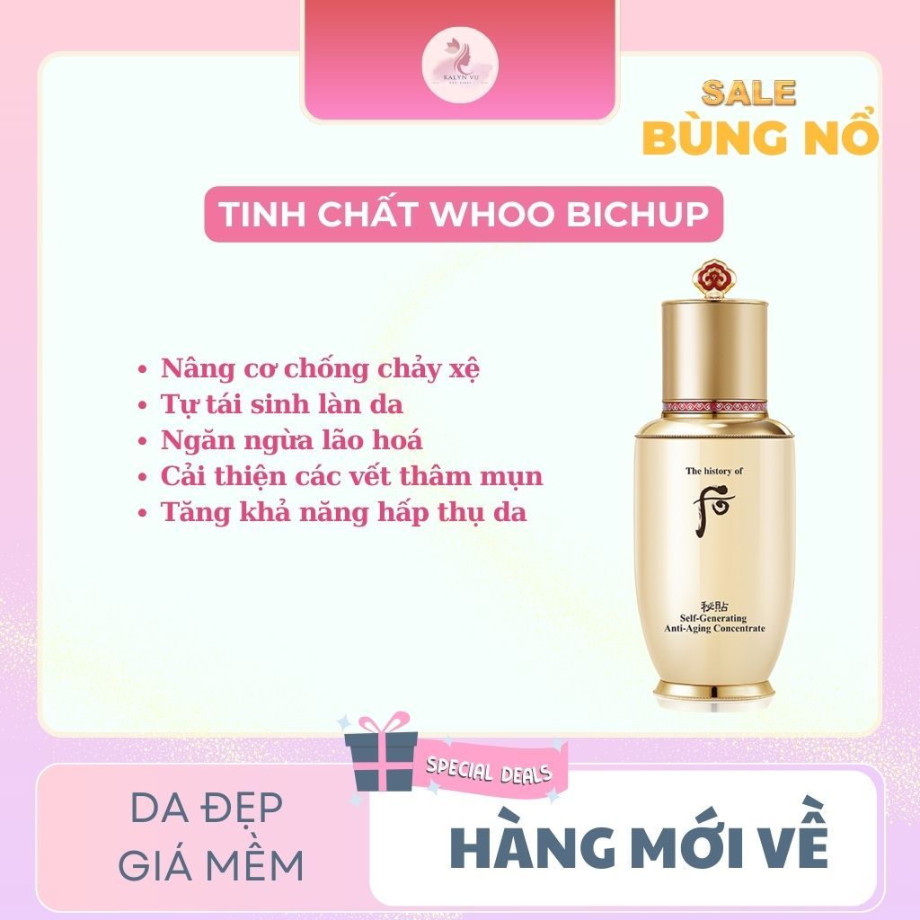 [8ML] Tinh chất bichup trẻ hóa da chống lão hóa - Whoo Bichup Self-generating Anti-aging Concentrate