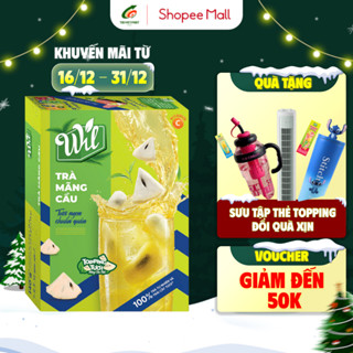   TẶNG THẺ TOPPING  Trà mãng cầu topping mứt mãng cầu Wil trà hòa tan trái cây tươi hộp 140g 5 set 