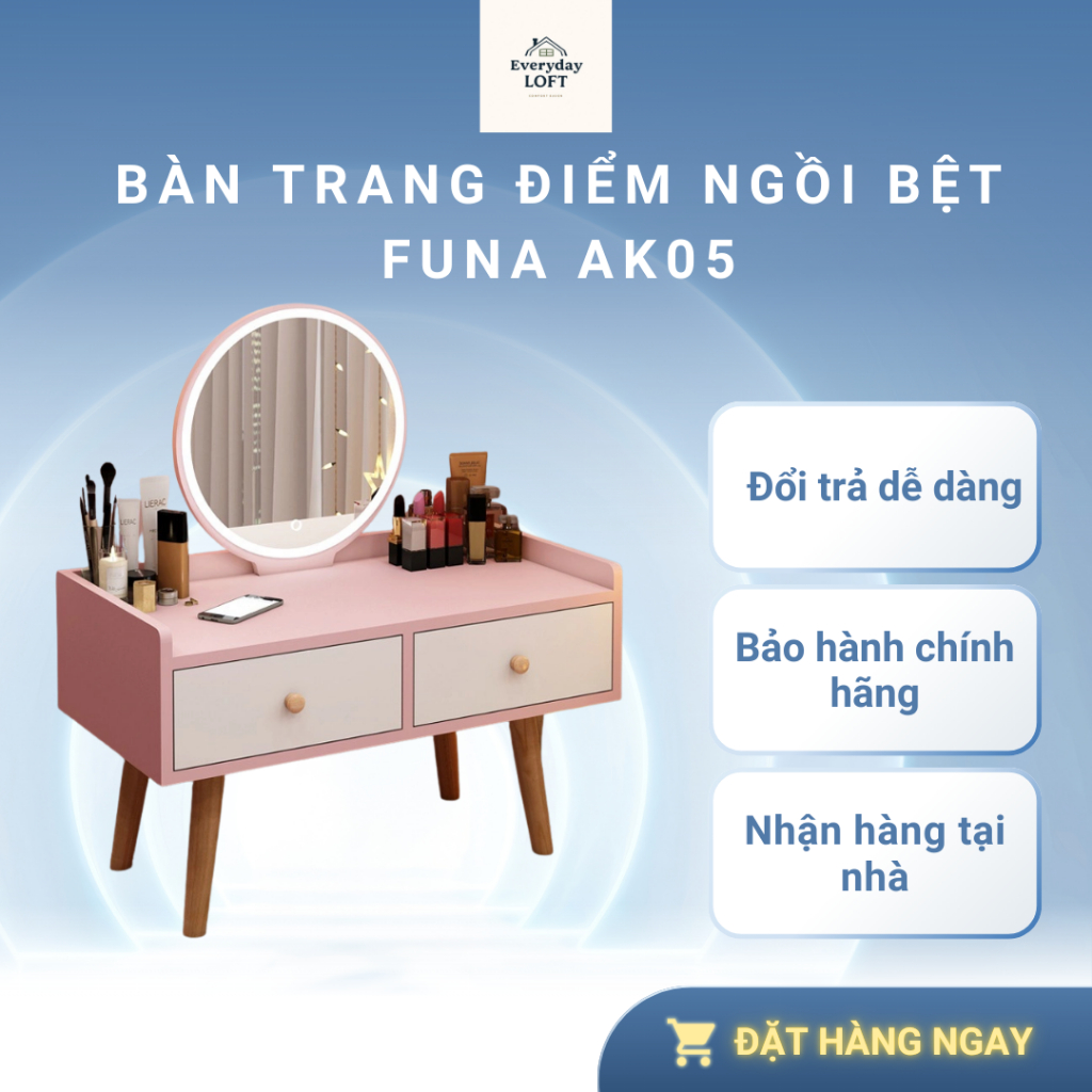 Bàn trang điểm ngồi bệt FUNA AK05 kích thước 60x40cm