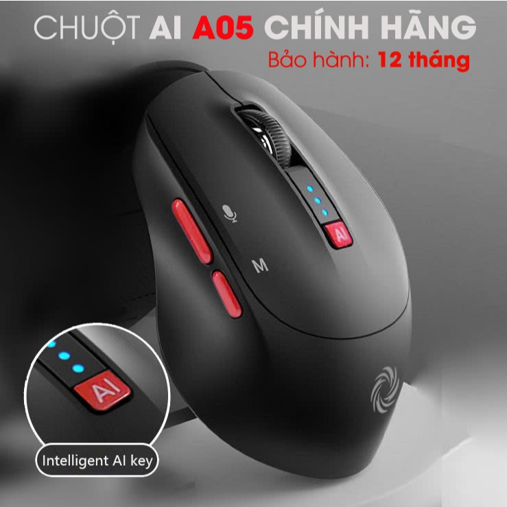 Chuột Không Dây AI ChatGPT A05 Bluetooth 5.0 Dịch Văn Bản Dịch Giọng Nói Ghi Âm Voice Hàng Chính hãn