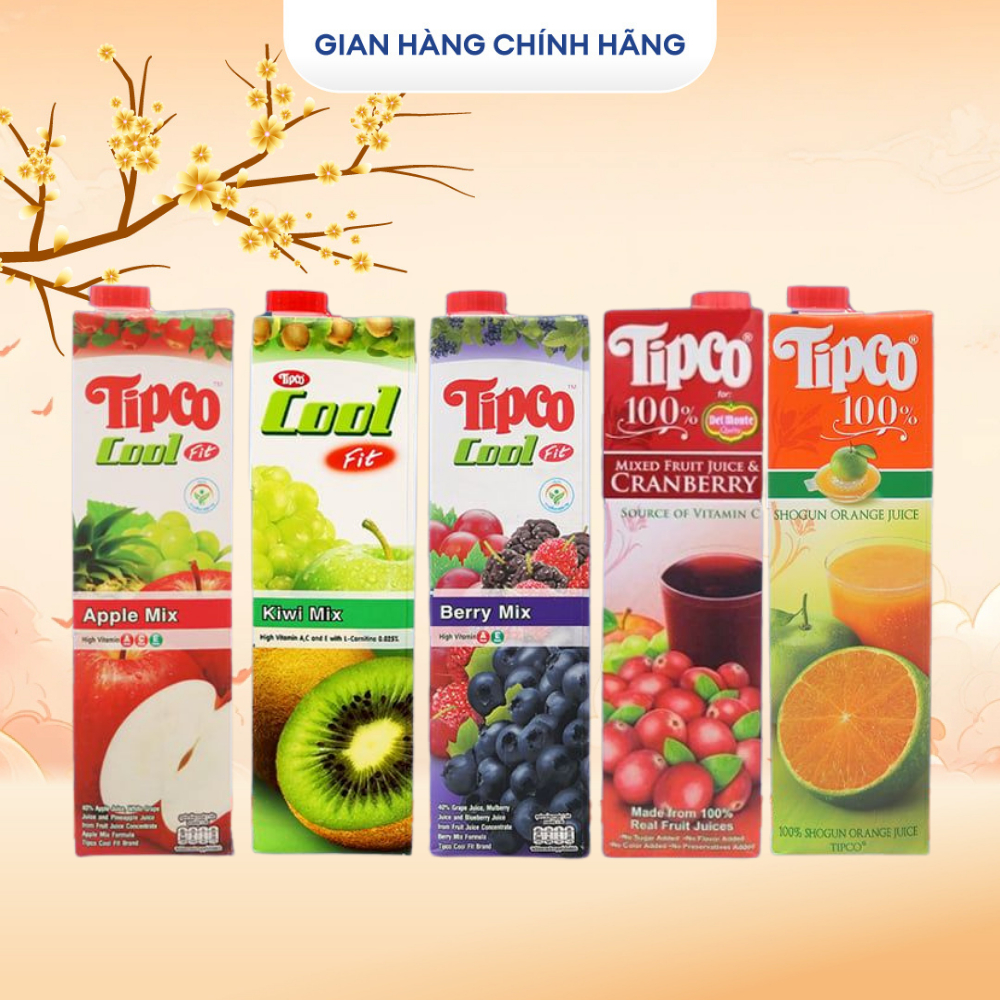 Nước Ép Tipco Thái Lan Nhiều Vị 1L