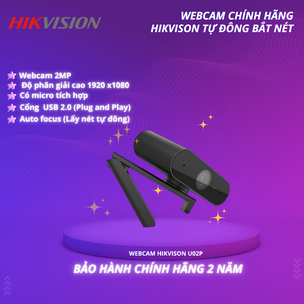 Webcam hikvision U02P auto focus soi rõ nét