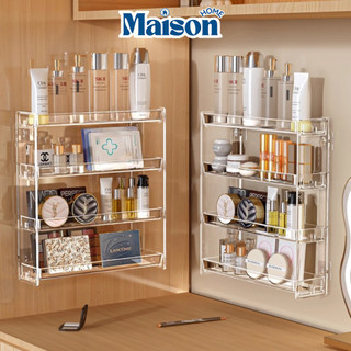   SẴN  Kệ Dán Tường Trong Suốt 3 Tầng Đựng Đồ Decor Đựng Mỹ Phẩm Sơn Móng Tay Khay Trưng Bày Mô Hình MAISON 