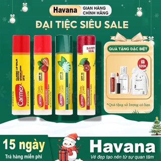  Son Dưỡng Môi Carmex - Lipstick Dưỡng Không Màu Dưỡng Ẩm Giảm Khô Môi 