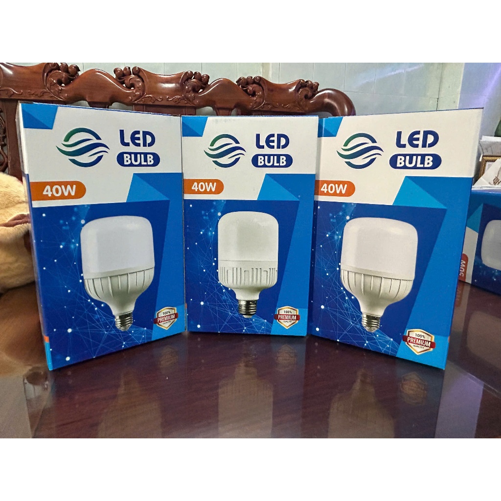 BÓNG ĐÈN LED TRỤ 30W 40W 50W - BÚP TRỤ T - Siêu Sáng, Tiết Kiệm Điện, Thân Kín Chống Nước