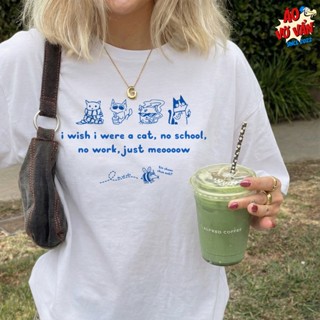  Áo Vớ Vẩn Mèo zui zẻ I Wish I Were A Cat Áo Thun Oversize Hài Hước Cute Premium Cotton 4 chiều Nam Nữ 