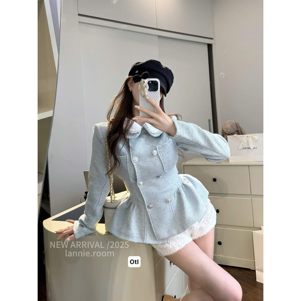 [ CHOU STUDIO ] SET ÁO DẠ DÁNG XOÈ CV KIM SA