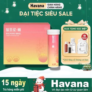  Viên sủi chuyển hoá chất béo Balporo BBae Hàn Quốc hỗ trợ giảm cân dưỡng da sáng mịn phân phối độc quyền bởi BBae L 