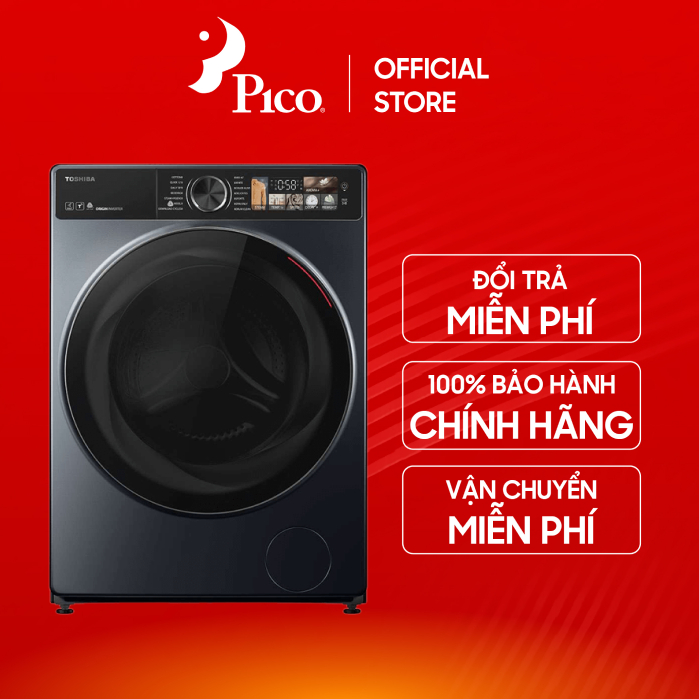 Máy giặt sấy Toshiba Inverter giặt 10.5 kg - sấy 7 kg TWD-T25BZU115MWV(MG)