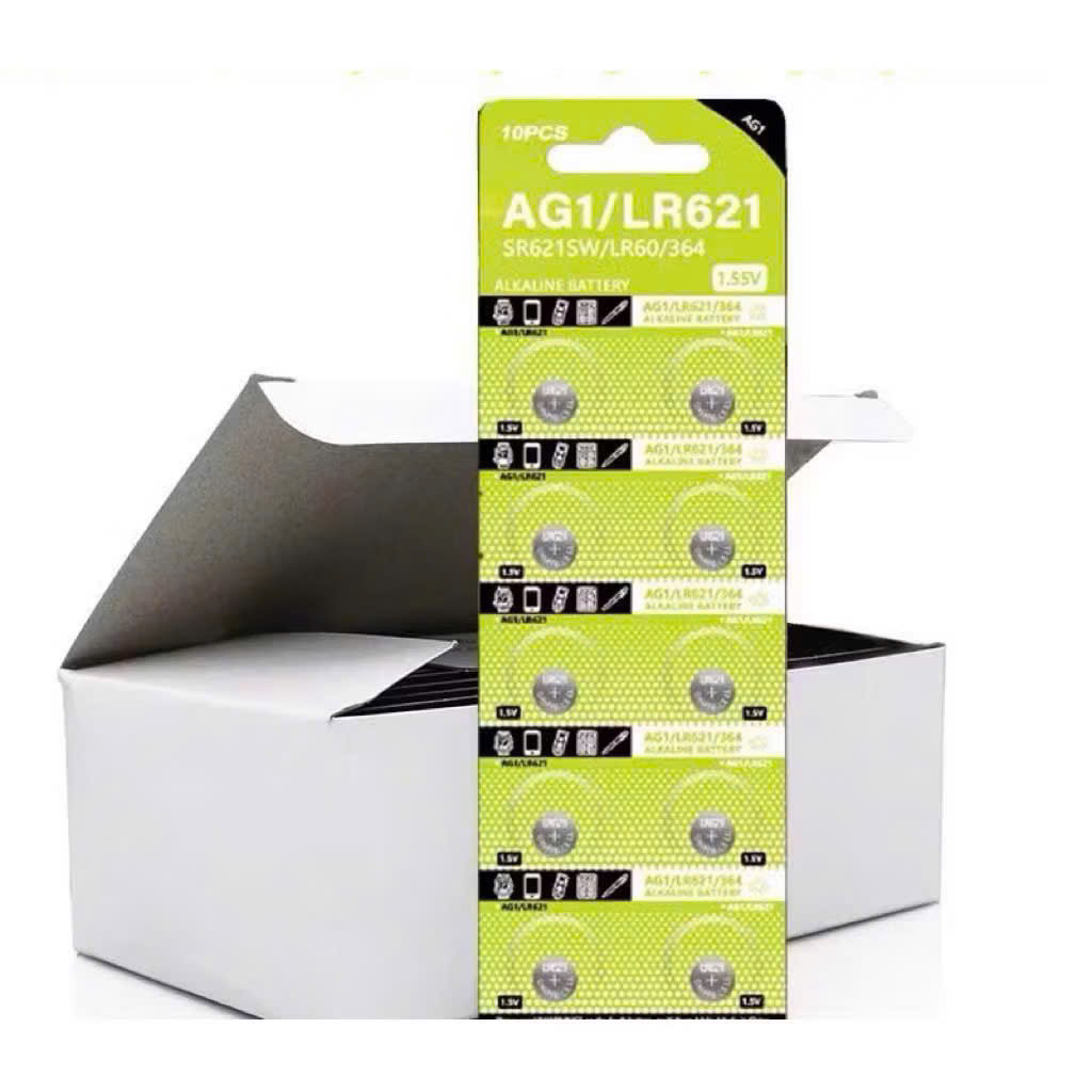Hộp pin cúc áo 20 vỉ 200 viên LR44 AG13, LR1130 AG10, LR41 AG3,LR626 AG4, LR621 AG1