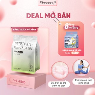  Băng vệ sinh quần tinh chất tơ tằm STS Ultra Thin Shanney ép xung không chun tiện lợi siêu thấm hút 6 Miếng Size L-XL 