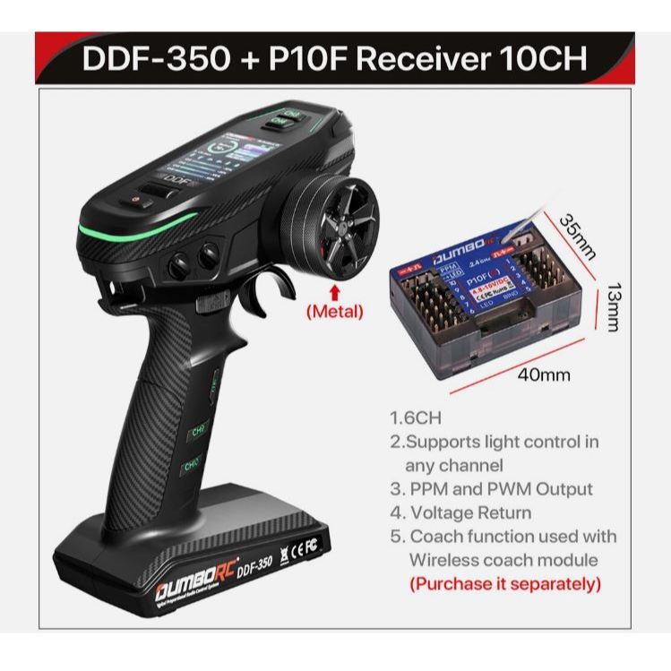 Combo dumborc 350DDF + P10FG/P4FG Mini bản volăng kim loại M2