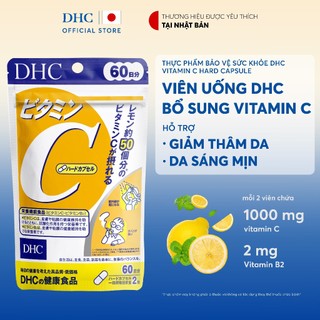   Live  Viên uống DHC Vitamin C hỗ trợ sáng da  60 ngày  - TPBVSK DHC VITAMIN C HARD CAPSULE 