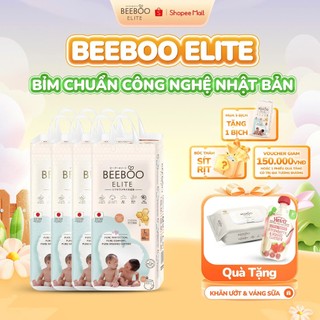   BeeBoo Tặng Mix 3 sữa + Giấy   FullCombo 4Bịch Bỉm Quần Dán Cao Cấp Beeboo Elite Tinh Chất Sáp Ong Trắng,Kháng Khuẩn 