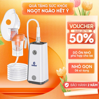 Máy xông khí dung mũi họng Chido Pin sạc 1200mAH dùng 7 ngày không cắm điện Bảo Hành 24 Tháng Công Nghệ Nhật Bản
