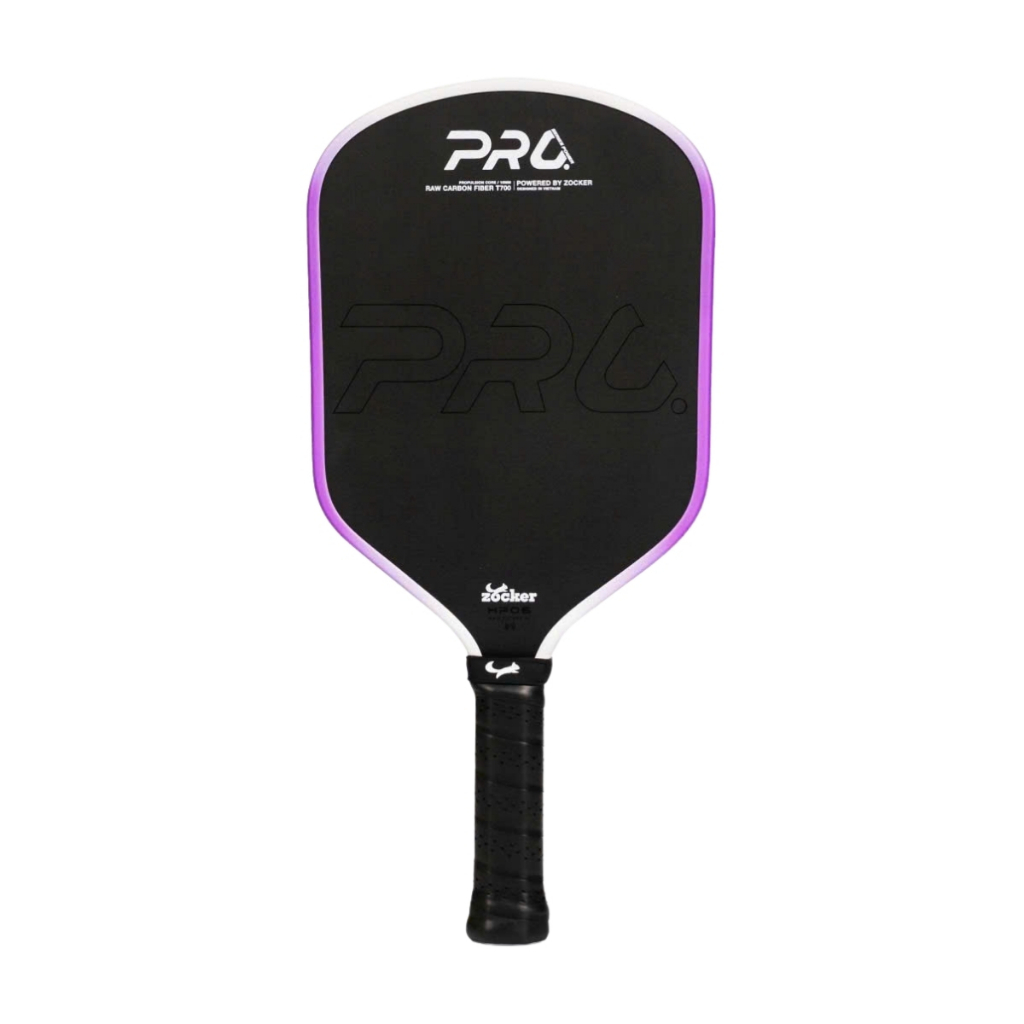 Vợt Pickleball Zocker HP06 Pro Series Power, tặng cuốn cán, dán viền