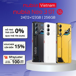  Điện thoại Gaming Nubia Neo 3 GT 5G 24 12+12 GB I 256GB I màn hình OLED 1300 nits I Pin 6000mAh 80W 