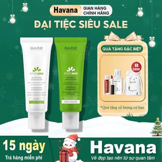  Kem dưỡng BABE cho da dầu mụn Stop AKN Mattifying Moisturiser 50ml 
