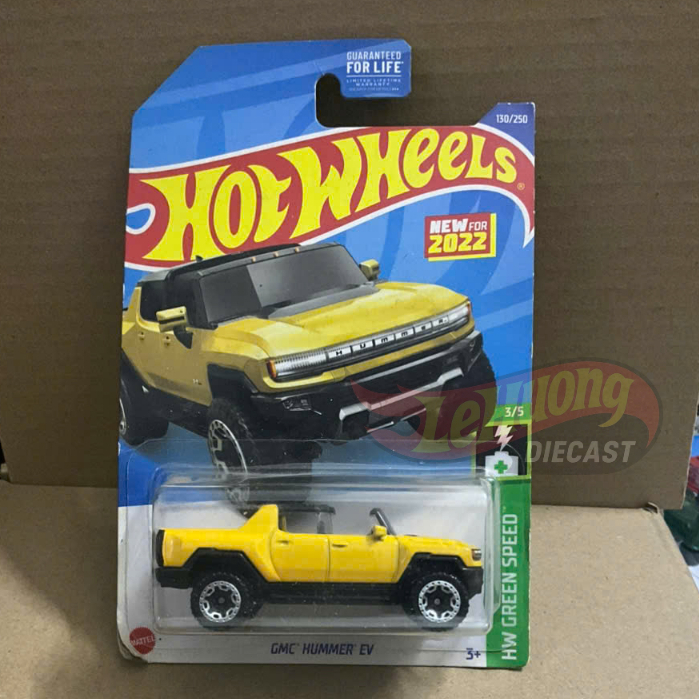 LeHuong Diecast - Xe mô hình Hot Wheels GMC Hummer EV (Yellow 2022)
