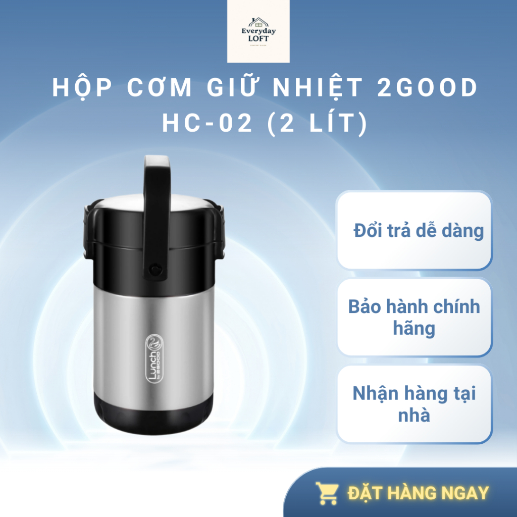Hộp cơm giữ nhiệt 2GOOD HC-02 (2 lít)