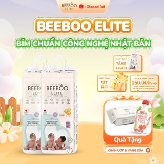   BeeBoo Tặng Giấy + Sữa  FullCombo 2 Bịch Bỉm Dán  Bỉm Quần Beeboo Elite Tinh Chất Sáp Ong Trắng 