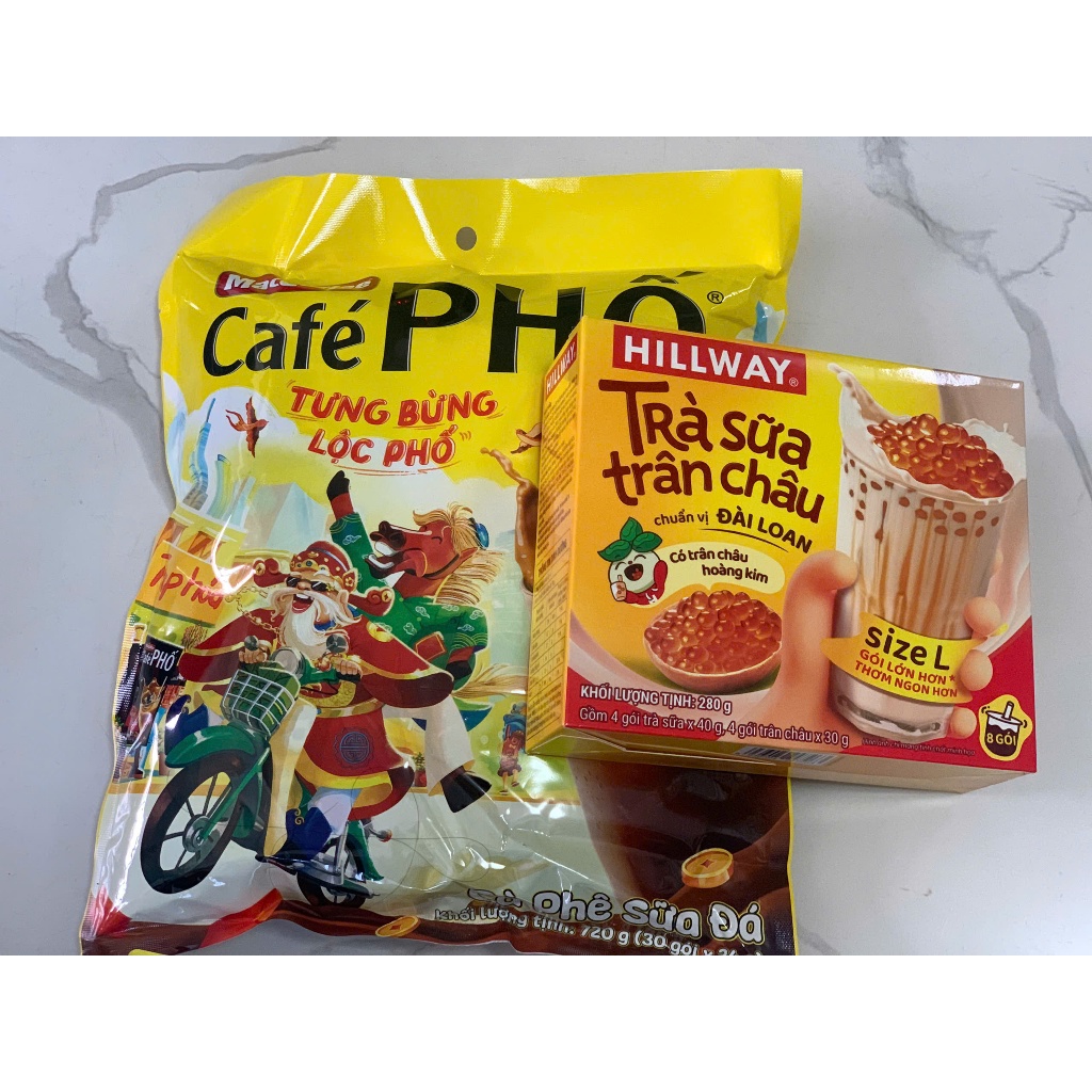 CÀ PHÊ PHỐ SỮA ĐÁ  - MACCOFFE CAFE PHỐ SỮA ĐÁ (GÓI 24G)