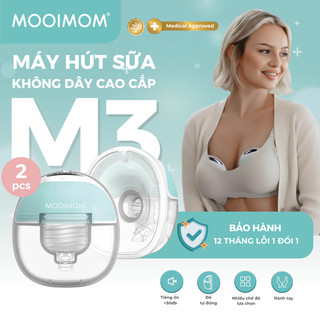  Máy Hút Sữa Không Dây Cao Cấp MOOIMOM M3 Nhỏ Gọn Siêu Nhẹ,Tiếng Ồn Thấp Hút Êm Ái BH Lỗi 1 Đổi 1. 