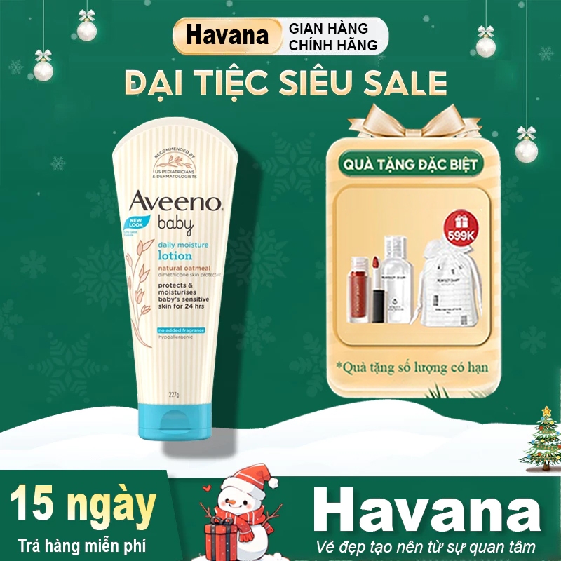 Sữa dưỡng thể Aveeno Baby Daily Moisture Lotion 227g