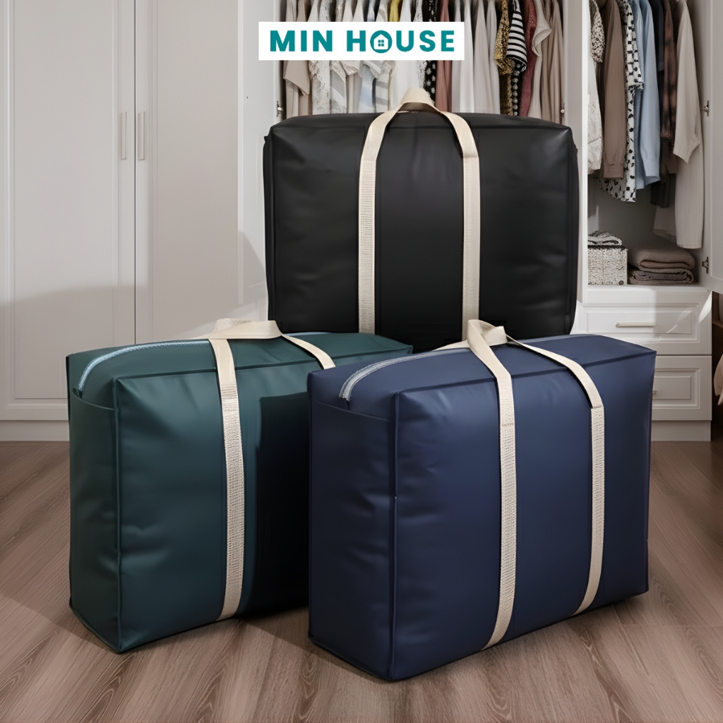 Túi Đựng Quần Áo Chăn Màn Ga Gối Nhiều Cỡ, Túi Đựng Đồ Du Lịch Chống Thấm Nước Có Quai Xách Tiện Lợi