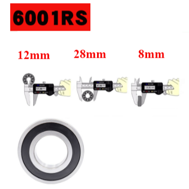 🔩 Vòng Bi 6001RS – Bạc Đạn 6001 RS Cao Su Chống Bụi, Chạy Êm, Bền Bỉ