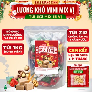   GIÁ SỈ  1KG Lương khô Mix 15 vị Thương Hiệu Tân Việt Nhật Ít Calo tiện lợi sạch sẽ thay thế bữa ăn 