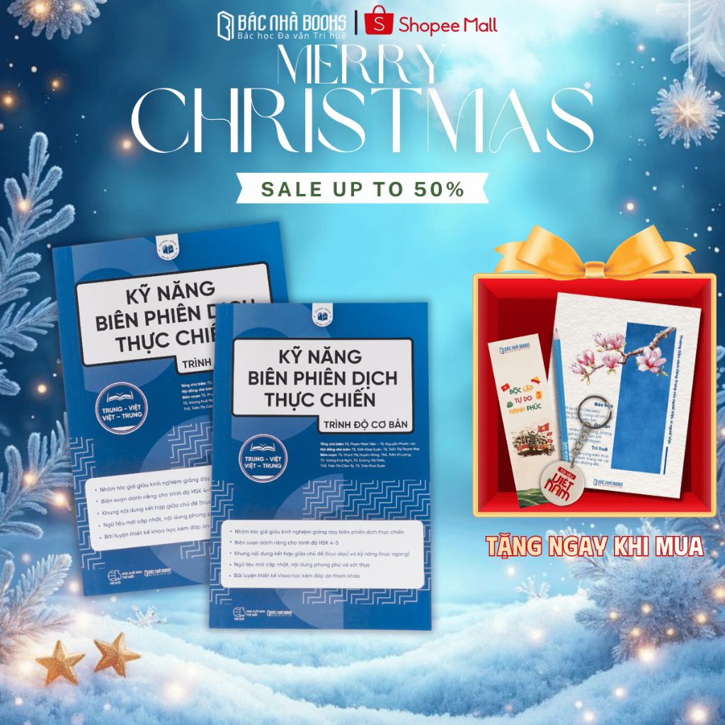 [ TẶNG SỔ A6 ] Sách Kỹ năng biên phiên dịch thực chiến trình độ cơ bản Tiếng Trung cho học sinh, sin