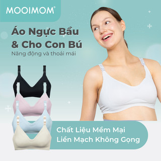  Áo Ngực Cho Mẹ Bỉm Và Cho Con Bú Siêu Mềm Mại MOOIMOM Phù Hợp Dùng Cho Máy Hút Sữa Không Dây B93103 