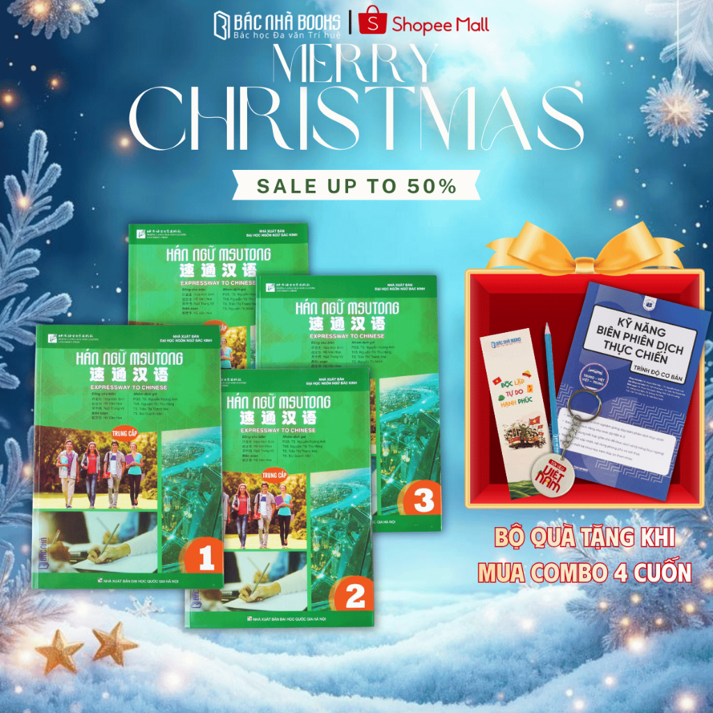 [ TẶNG QUÀ ] Sách học tiếng Trung MSUTONG trung cấp 4 quyển đạt trình độ HSK4