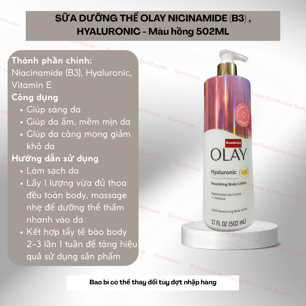 Kem Dưỡng Thể Olay Collagen B3 Firming & Hydrating Body Lotion 502ML/ 547ml | BigBuy360 - bigbuy360.vn