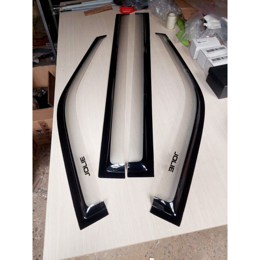 🔥JOLIE🔥Bộ vè che mưa nhựa dẻo siêu bền dùng cho xe Mitsubishi Jolie 2000..2005#jolie#vemuajolie#mits