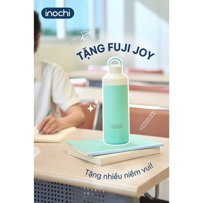 [KHẮC TÊN] Bình Giữ Nhiệt Inochi FUJI JOY, Thép Không Gỉ 316 Chính Hãng 4 Lớp