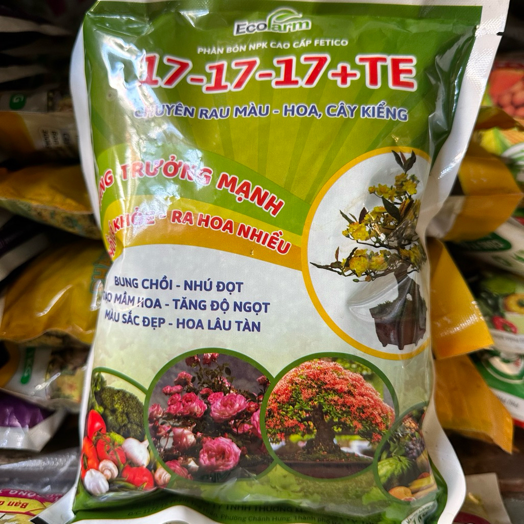 Phân NPK 17-17-17+TE gói 1kg