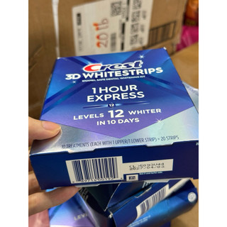 Dán trắng răng Crest 3D Whitestrips Professional & 1hour