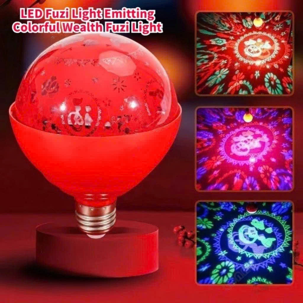(Tặng kèm đui bóng đèn trắng E27) Bóng đèn LED E27 RGB nhiều màu sắc dùng trang trí lễ hội năm mới