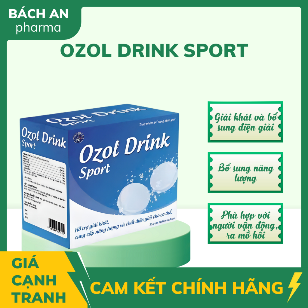 ORZOL DRINK SPORT HỖ TRỢ GIẢI KHÁT, CUNG CẤP NĂNG LƯỢNG VÀ CHẤT DDIENJ GIẢI CHO CƠ THỂ