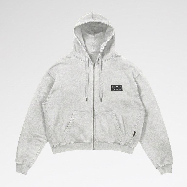 Áo Khoác Nỉ Dây Kéo Essentiel Zip Hoodie - Lesavril de Vetements
