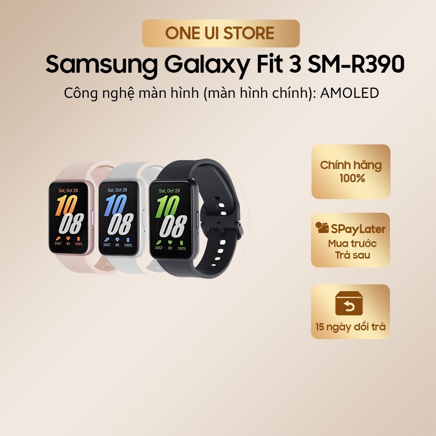 Thiết bị đeo Thông Minh Samsung Galaxy Fit 3 SM-R390  Hàng Chính Hãng 100% - ONE UI STORE [hỏa tốc]