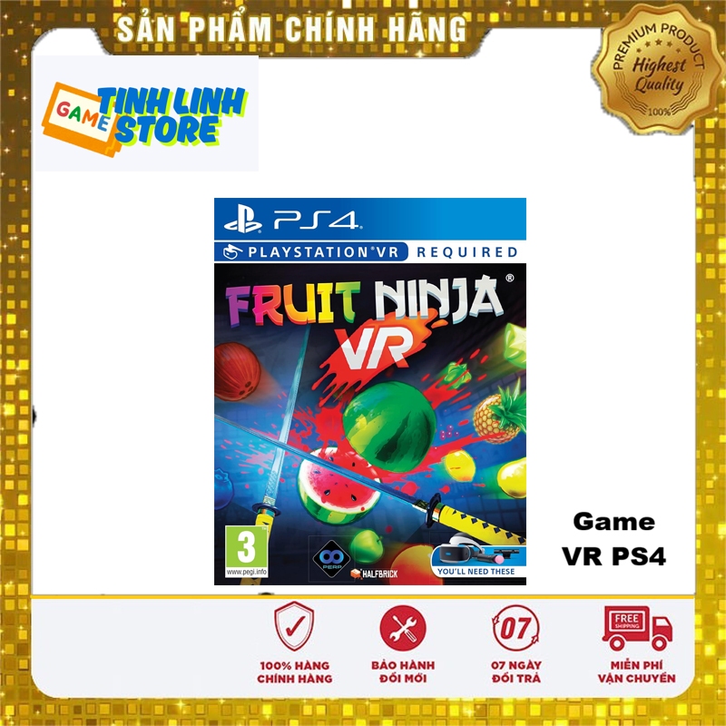 Đĩa Game PS4 Fruit Ninja - VR