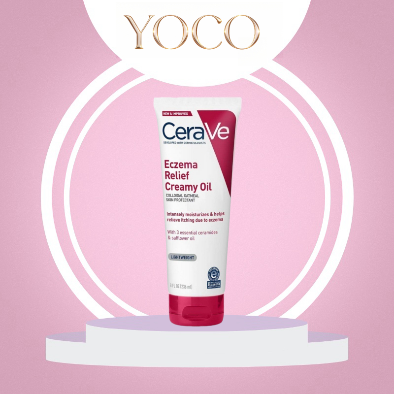 KEM DƯỠNG DA GIẢM CHÀM HIỆU QUẢ CERAVE ECZEMA RELIEF CREAMY OIL 236ML
