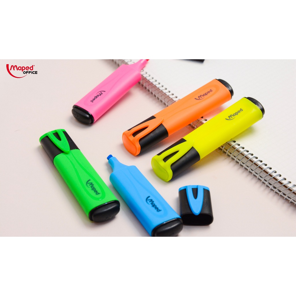 Bút Dạ Quang Classic Maped - 5 Màu Highlight, Không Lem, An Toàn, Thương Hiệu Pháp [Chính Hãng]