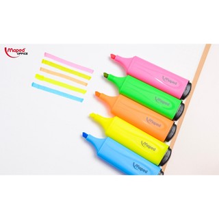 Bút Dạ Quang Classic Maped - 5 Màu Highlight, Không Lem, An Toàn, Thương Hiệu Pháp [Chính Hãng]