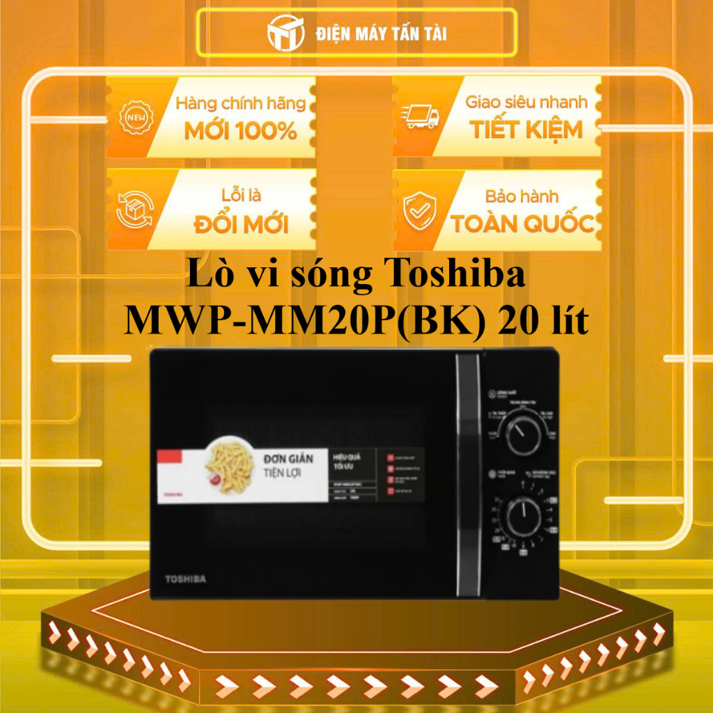 MWP-MM20P(BK) - Lò vi sóng Toshiba MWP-MM20P(BK) 20 lít - GIAO TOÀN QUỐC